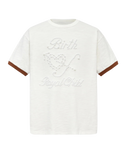 Birth Of Royal Child Pearl Patchwork Tee White