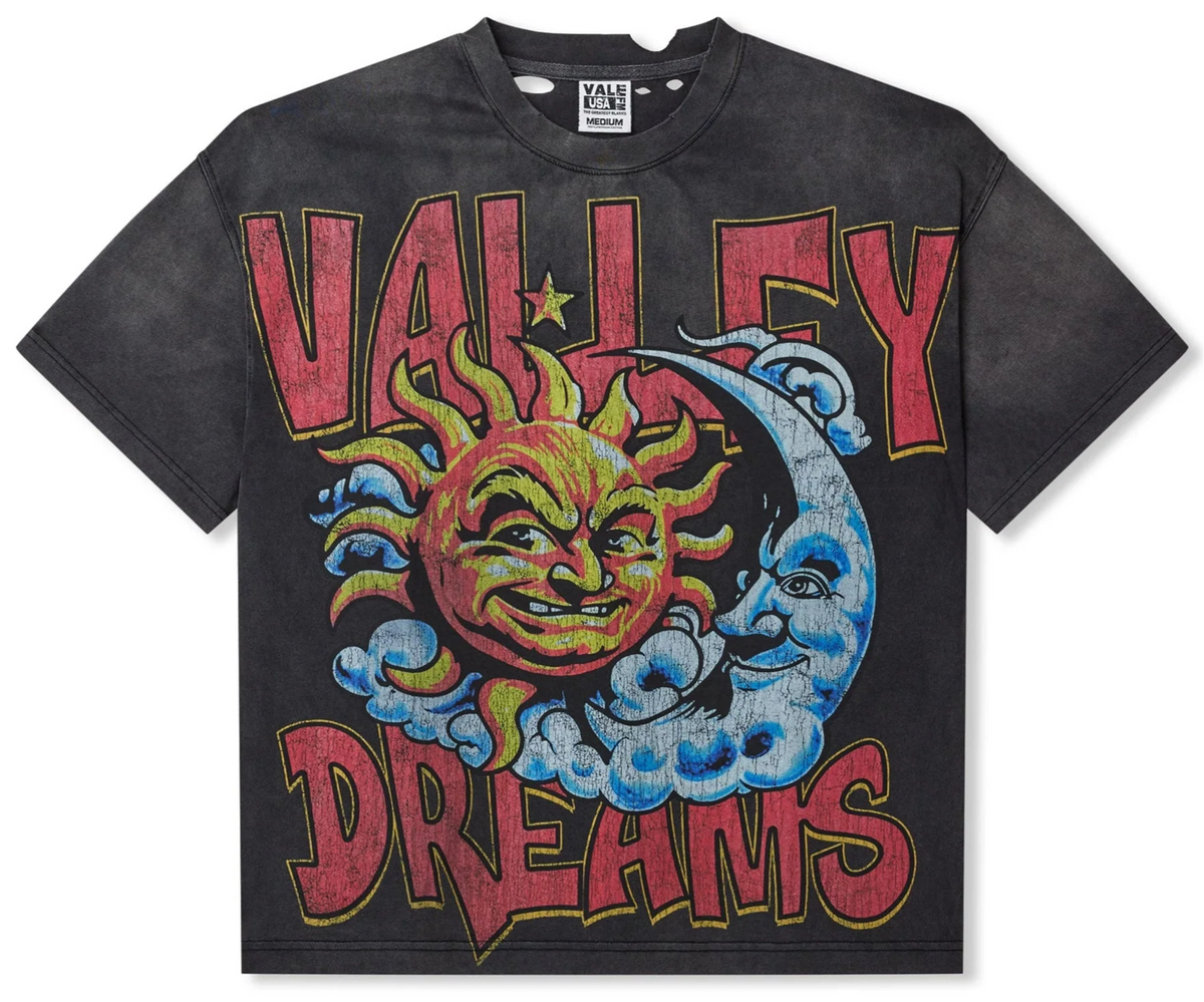 THRASHED Black SUN TEE