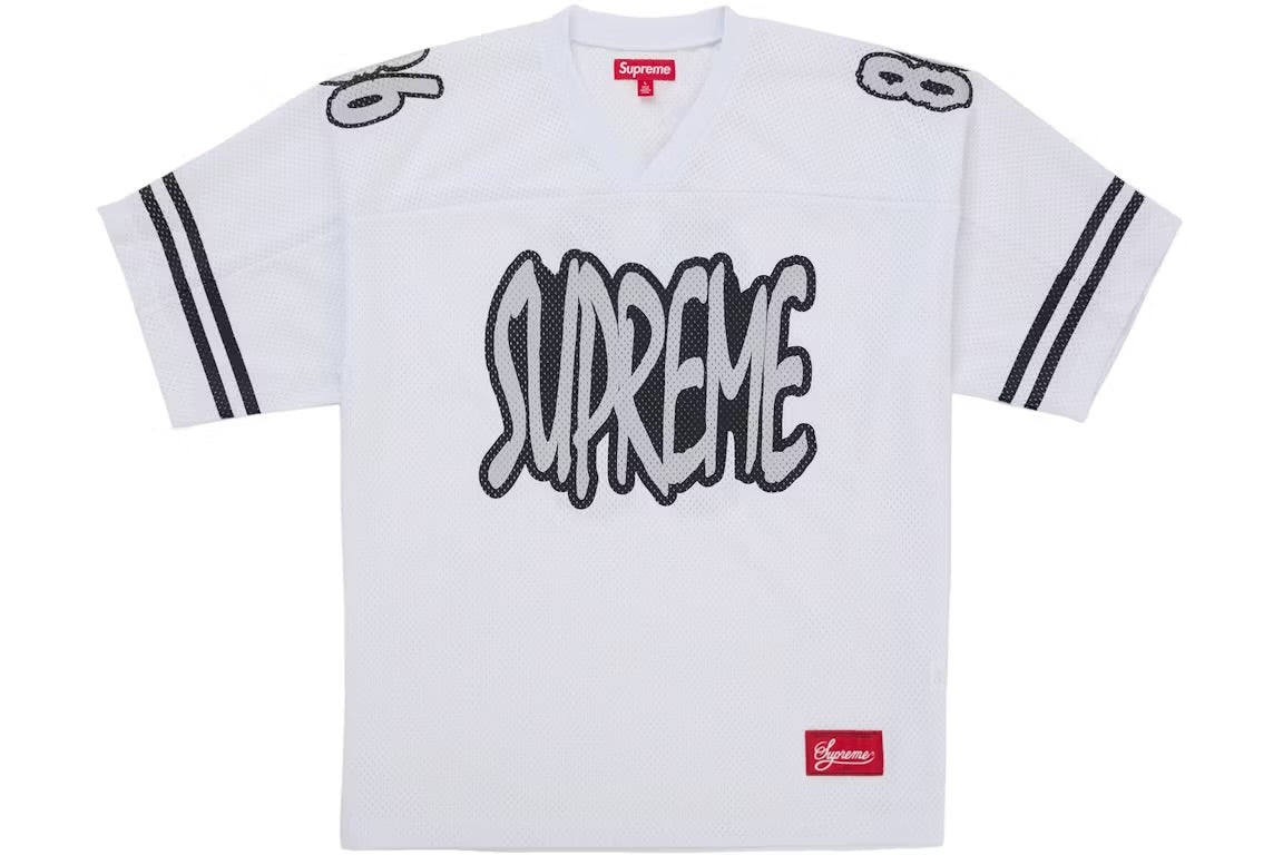 Supreme Reflective Football Jersey White