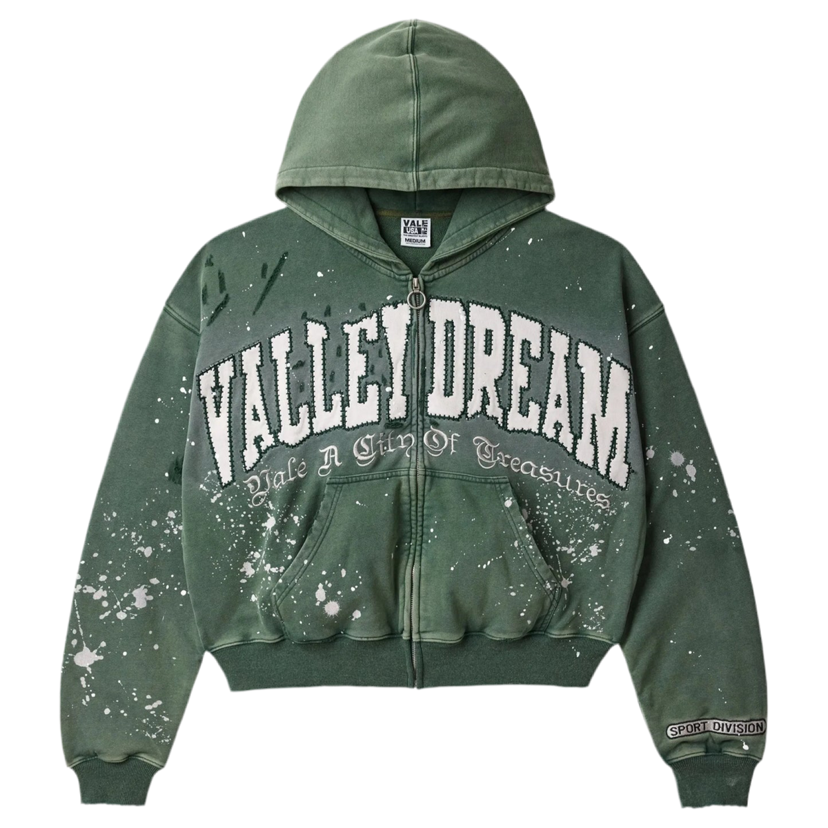 Vale Pine Paint Zip Up Jacket