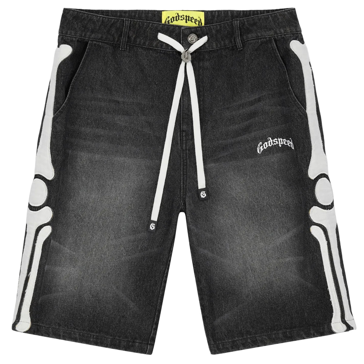 Femur Denim Shorts Black
