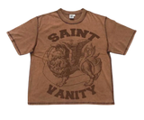 Saint Vanity Classic Logo Griffin T-Shirt Brown