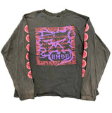 HMDD Smiley Long Sleeve Tee Shirt Black