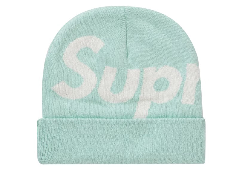 Supreme Big Logo Beanie Light Blue