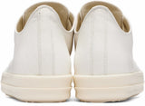 Rick Owens DRKSHDW Low Sneaks Milk White