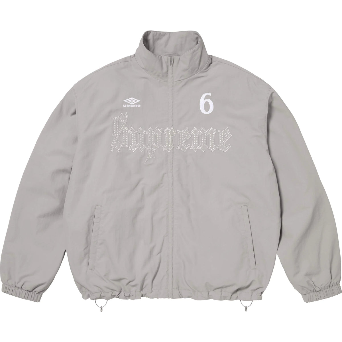 Supreme Umbro Studded Track Jacket Grey