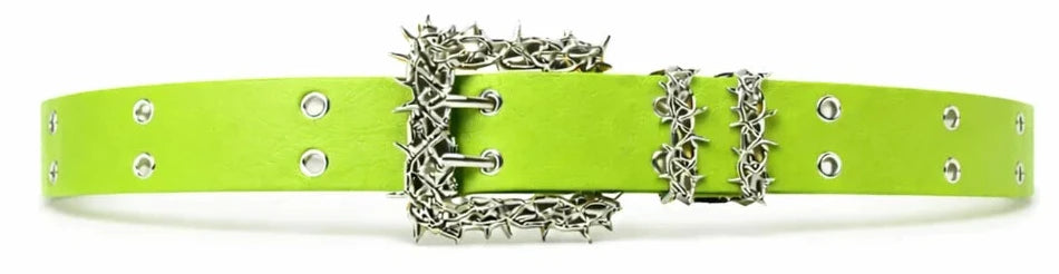 Sanity Lime Green Crown of Thorns Belt