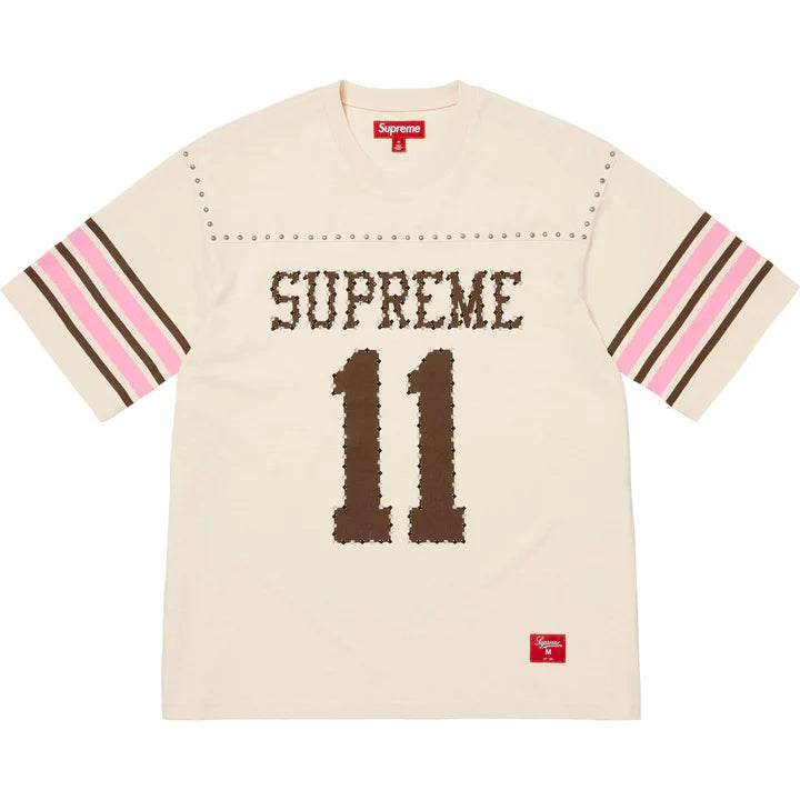 Supreme Studded Football Top Cream