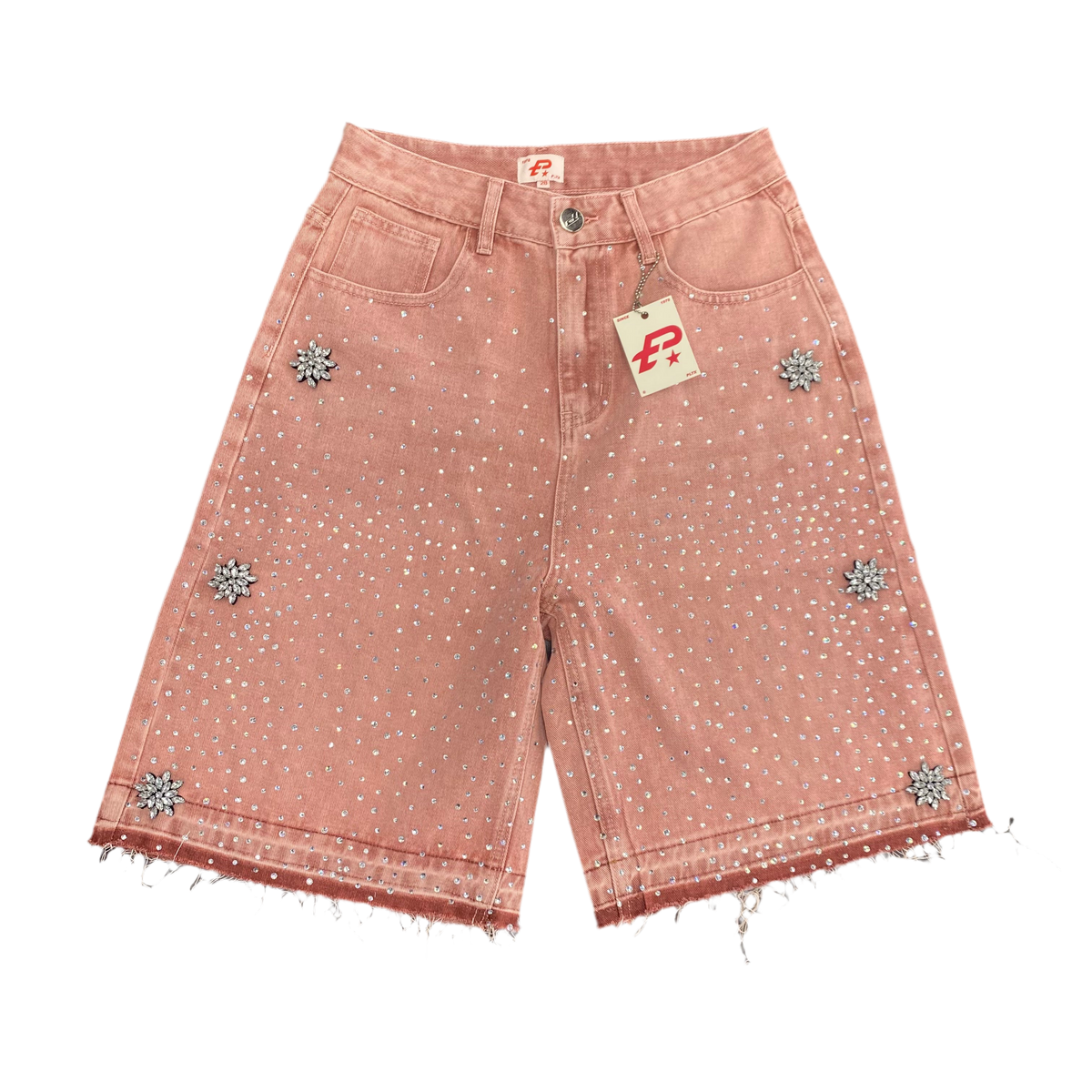 Politics jorts Cosmo Pink