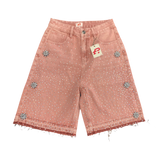 Politics jorts Cosmo Pink