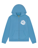 Denim Tears University Zip Hoodie Light Blue