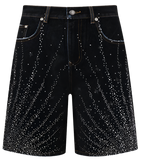 Birth of Royal Child Starlight Denim Jorts Black