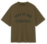 Fear of God Essentials Jersey Crewneck Tee (olive)