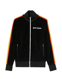 Palm Angels Rainbow Chenille Track Jacket 'Black/White'