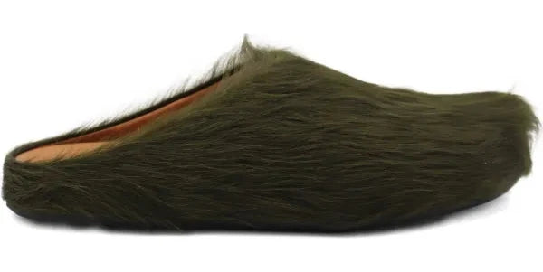 MARNI FUSSBETT SABOT - DEEP GREEN SLIDES