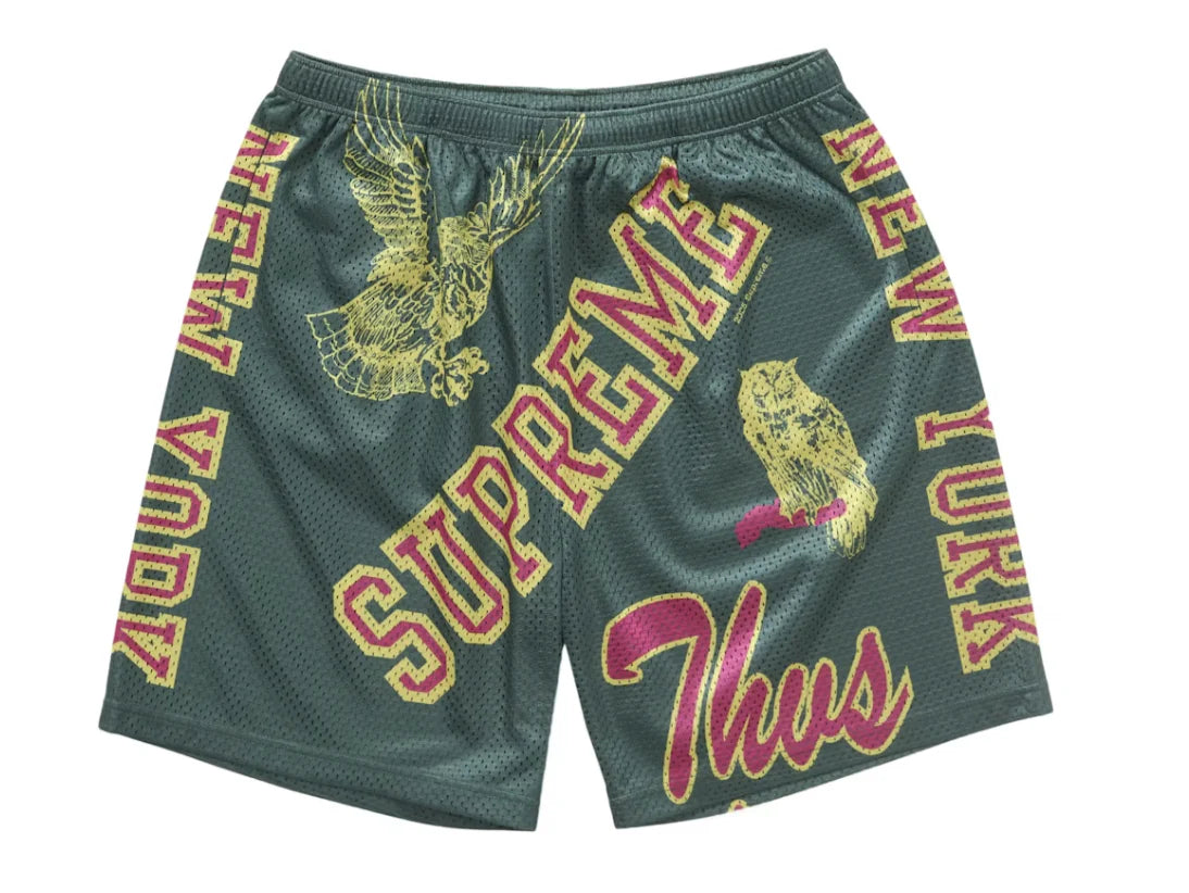 Supreme Varsity Mesh Shorts Green
