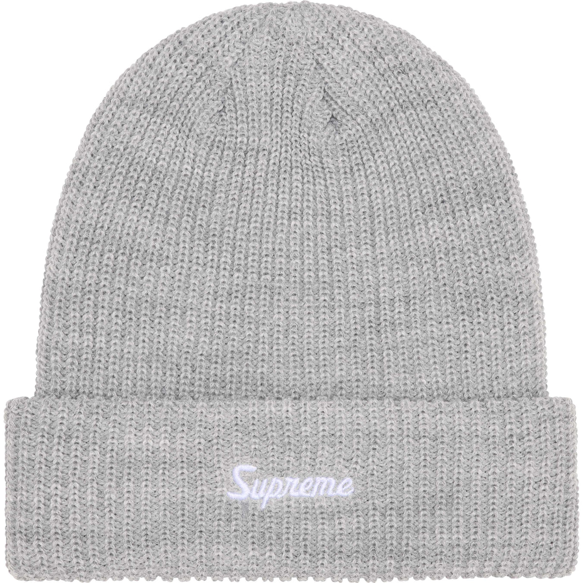Supreme Loose Gauge Beanie Grey