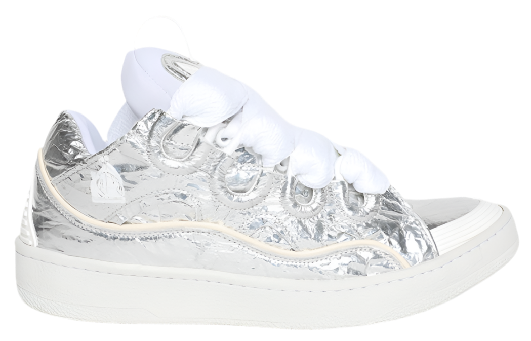 LANVIN CURB METALLIC EFFECT SNEAKERS