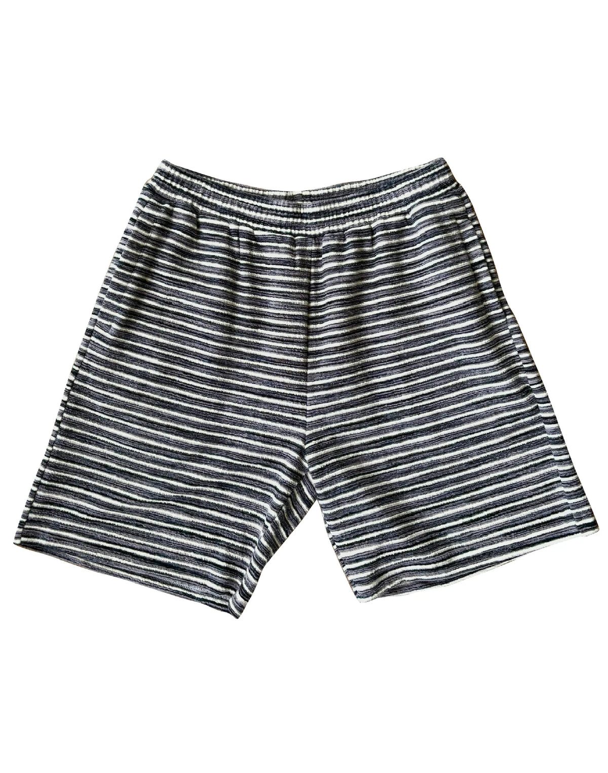 Birth Of Royal Child Striped Knit Shorts Gray