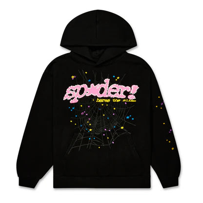 Sp5der Punk V2 Zip Up Black