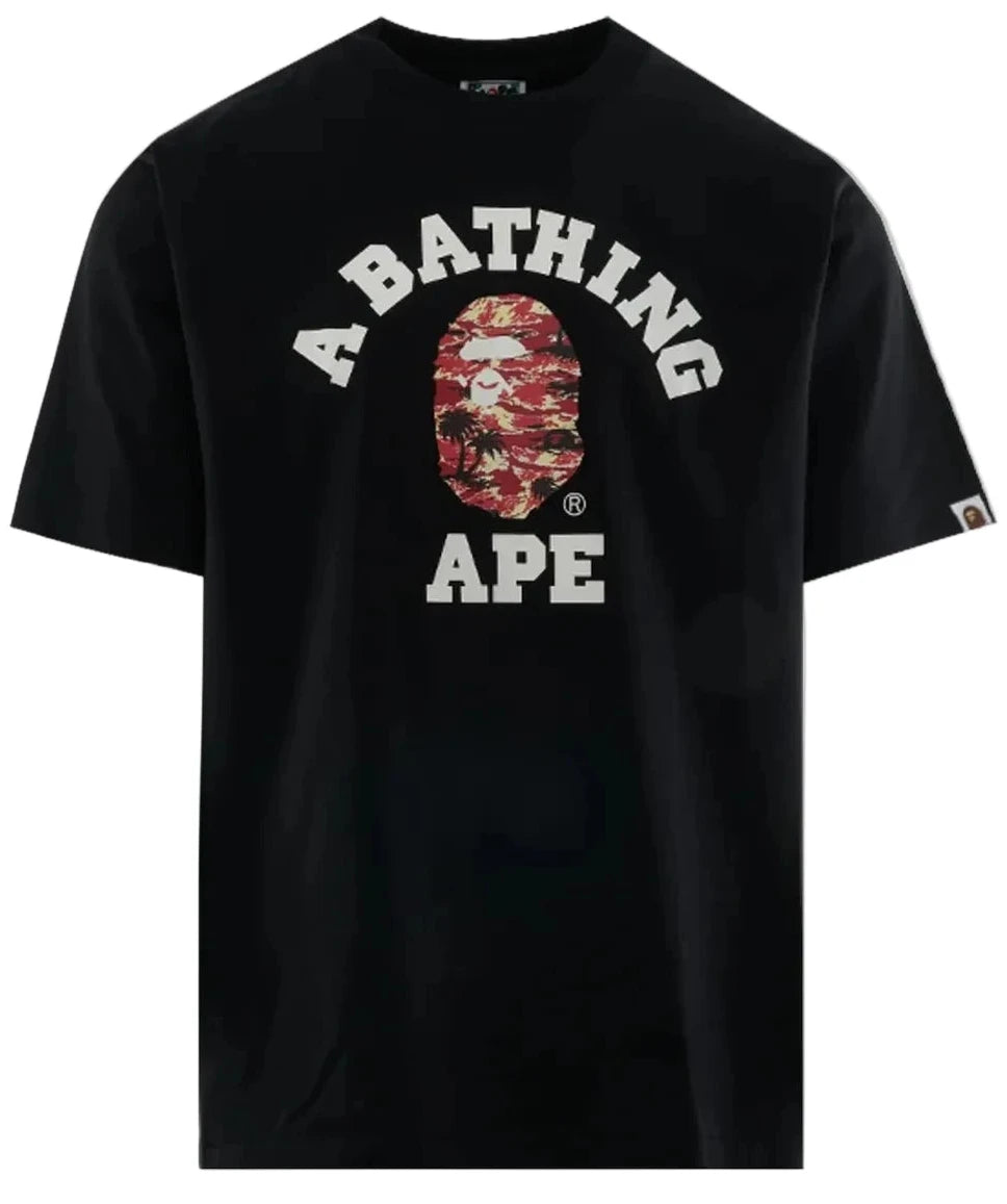 Bape College Relaxed Tee Black