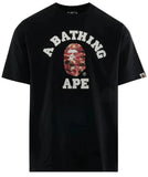 Bape College Relaxed Tee Black