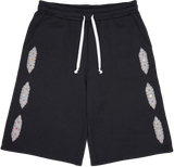 Azva Cactus Studded Sweat Shorts