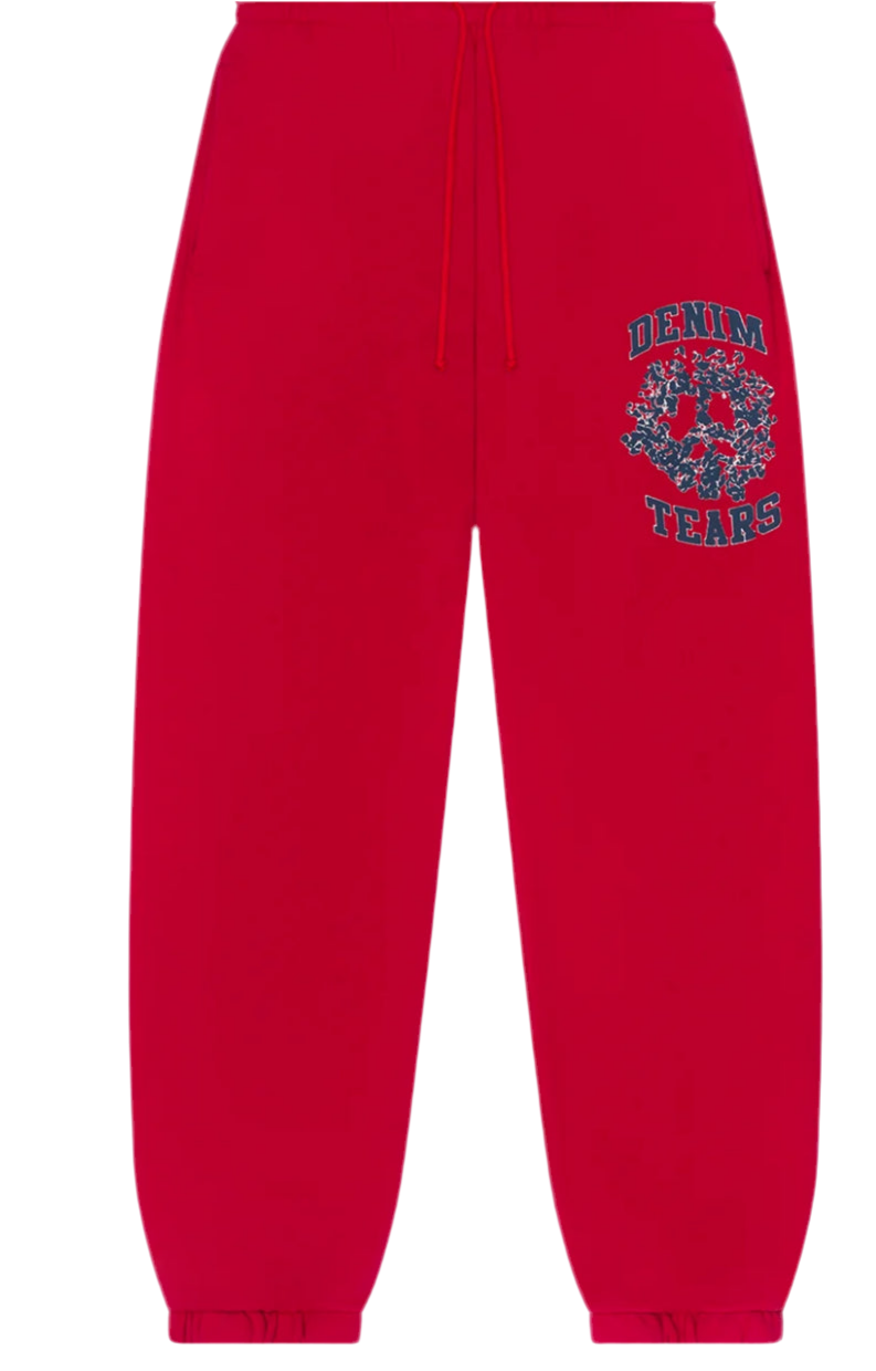 Denim Tears University Sweatpants Red