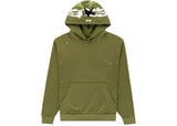 Sp5der Olive Heavy Wash hoodie