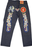 Evisu Embroidered Blue Dragon Father Jeans