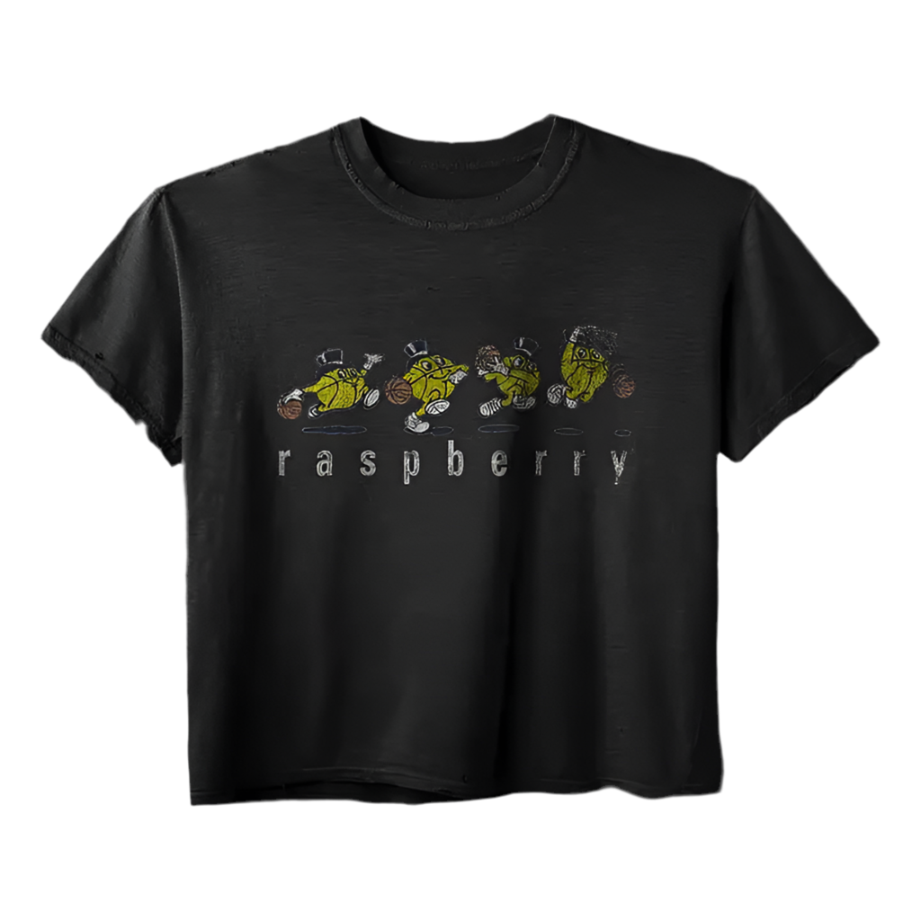 Raspberry Gravity Tee Black