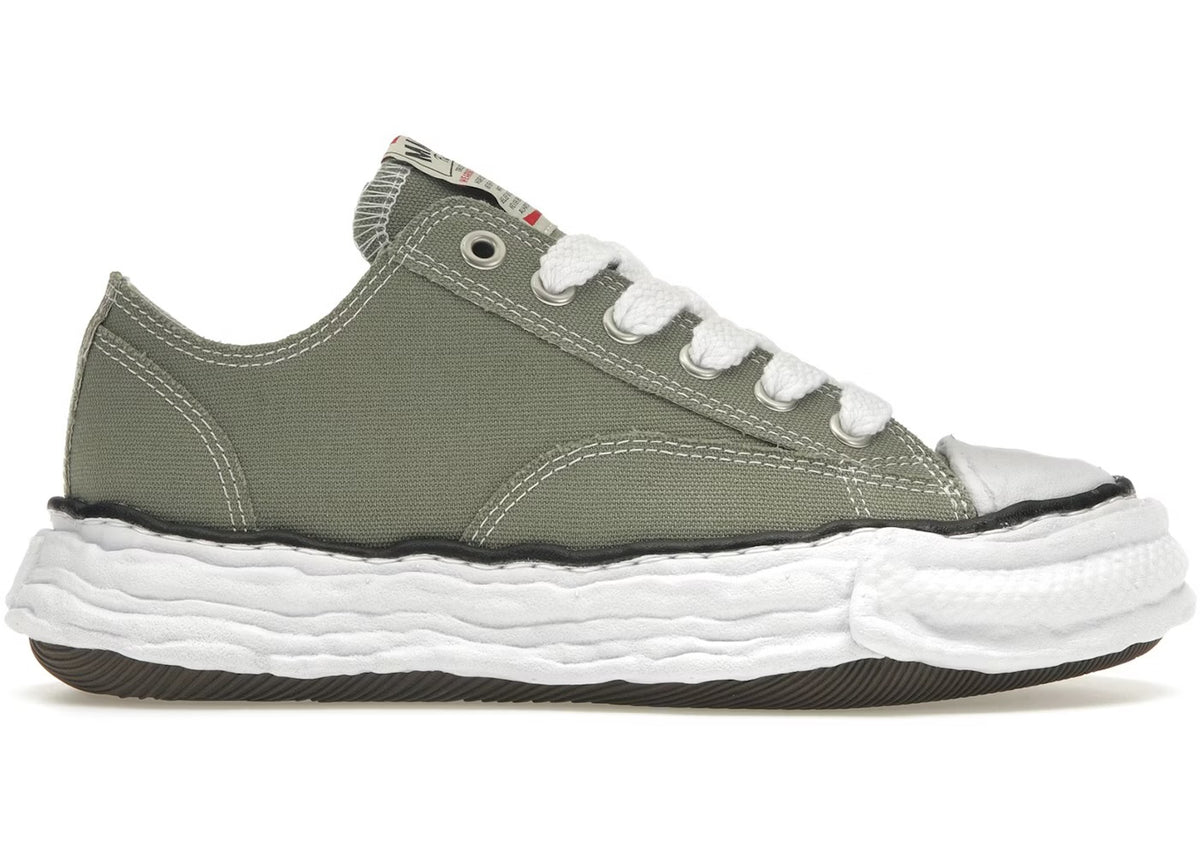 Maison Mihara Yasuhiro Peterson OG Sole Canvas Low Olive Green