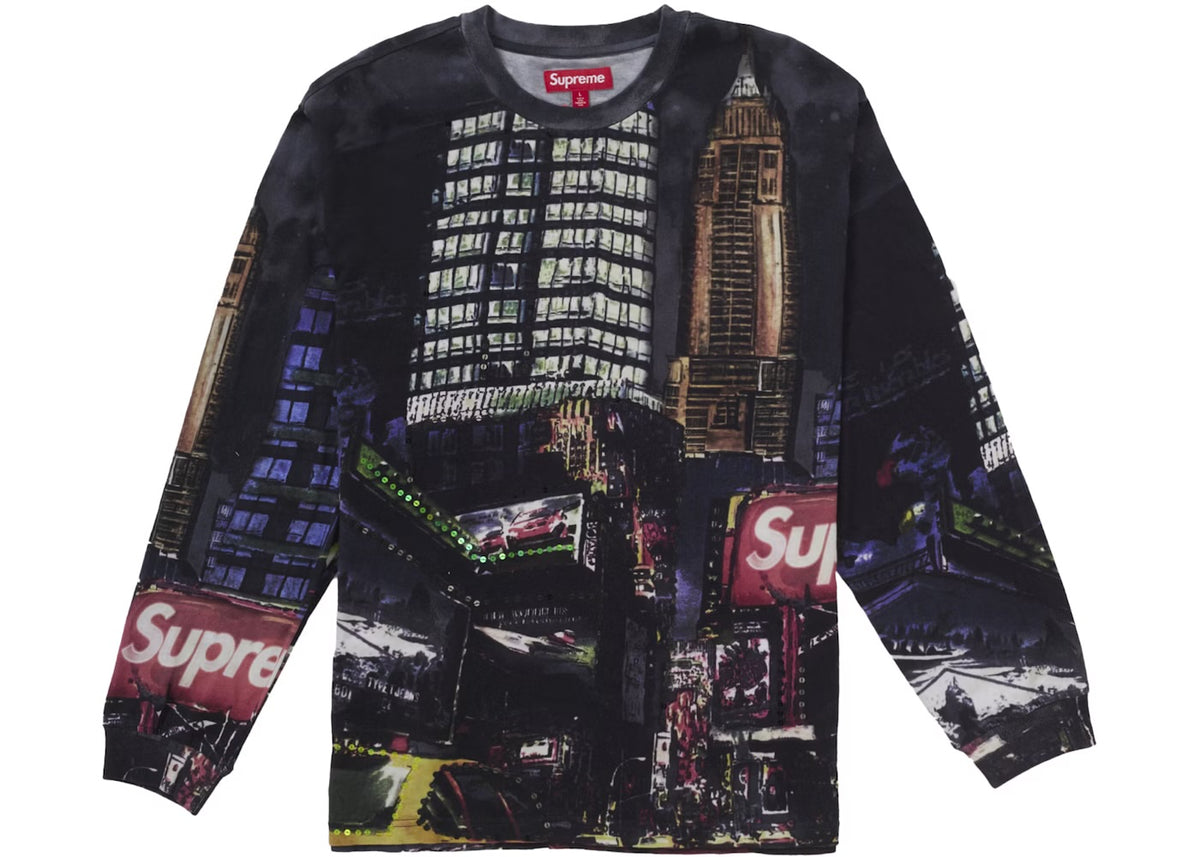 Supreme Black Skyline LS Black