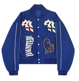 Wntd Blue Varsity Jacket