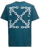 OFF-WHITE Chain Arrow Tee Duck Green
