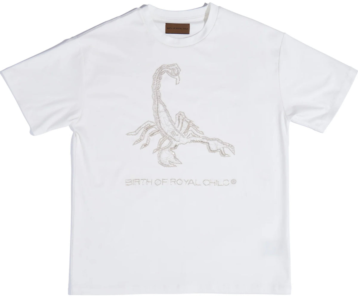 Birth Of Royal Child Zodiac Tee: Scorpio white