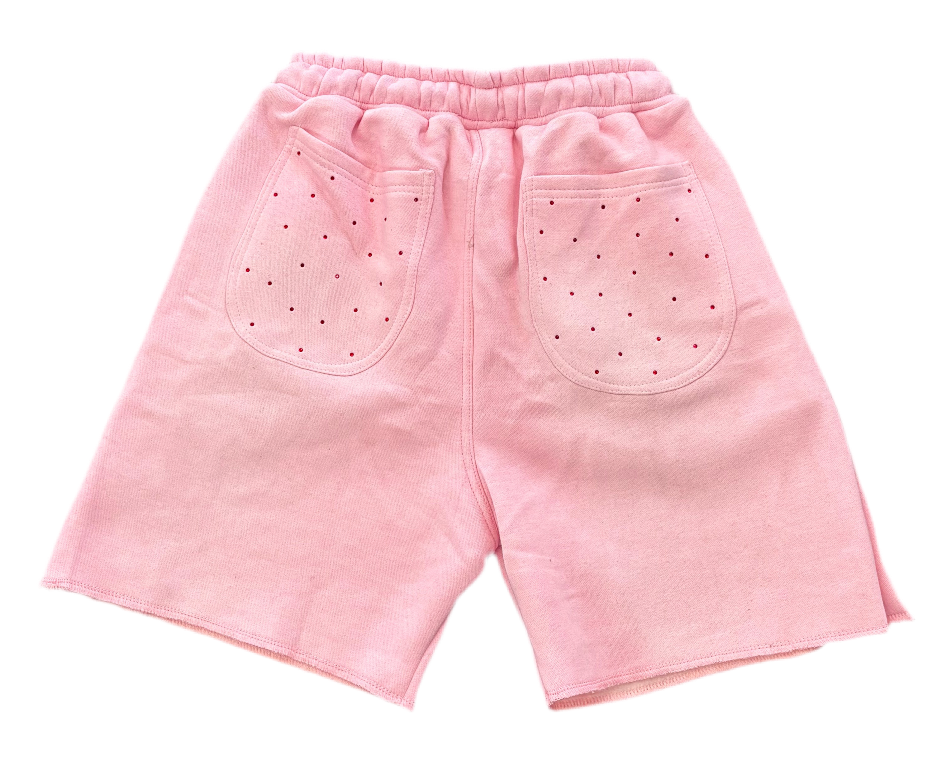 Chaser Button Down Cotton Shorts ‘Pink’