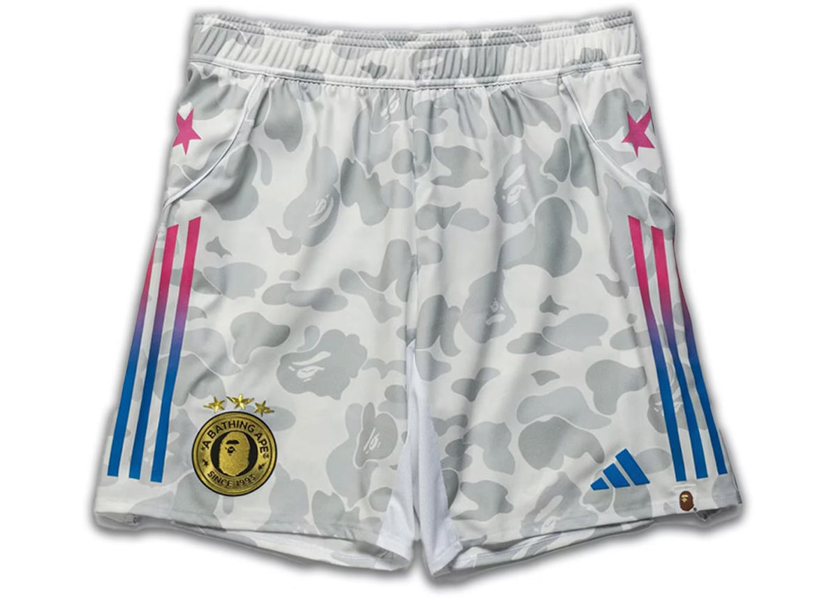 Adidas X Bape Football Shorts White