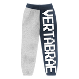 Vertabrae Split Sweat Pants Grey Navy