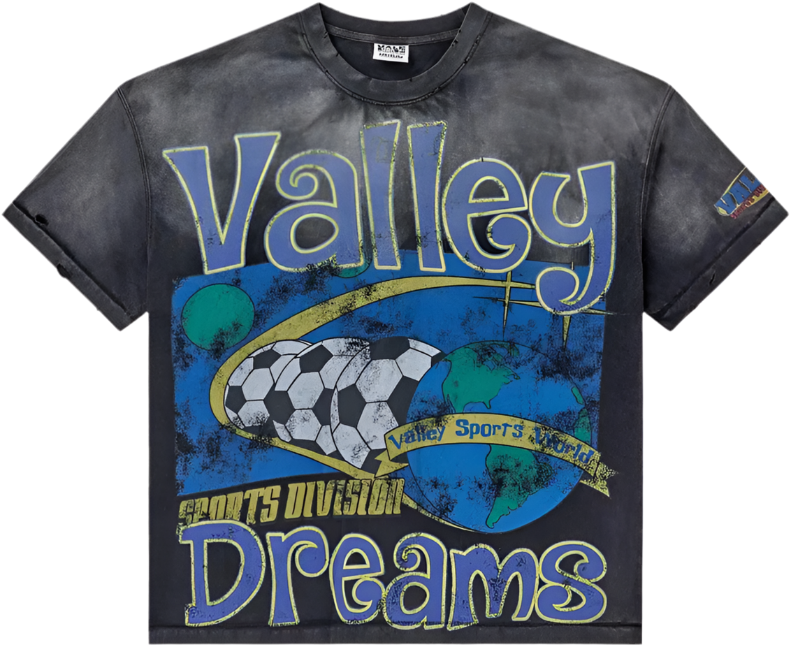 Vale Futball Tee Shirt Black