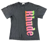 Rhude Gradient T shirt Black wash