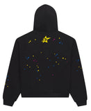 Sp5der Punk V2 Zip Up Black
