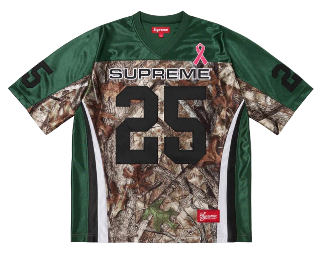 Supreme Breast Cancer Awareness Football Jersey(GREEN)