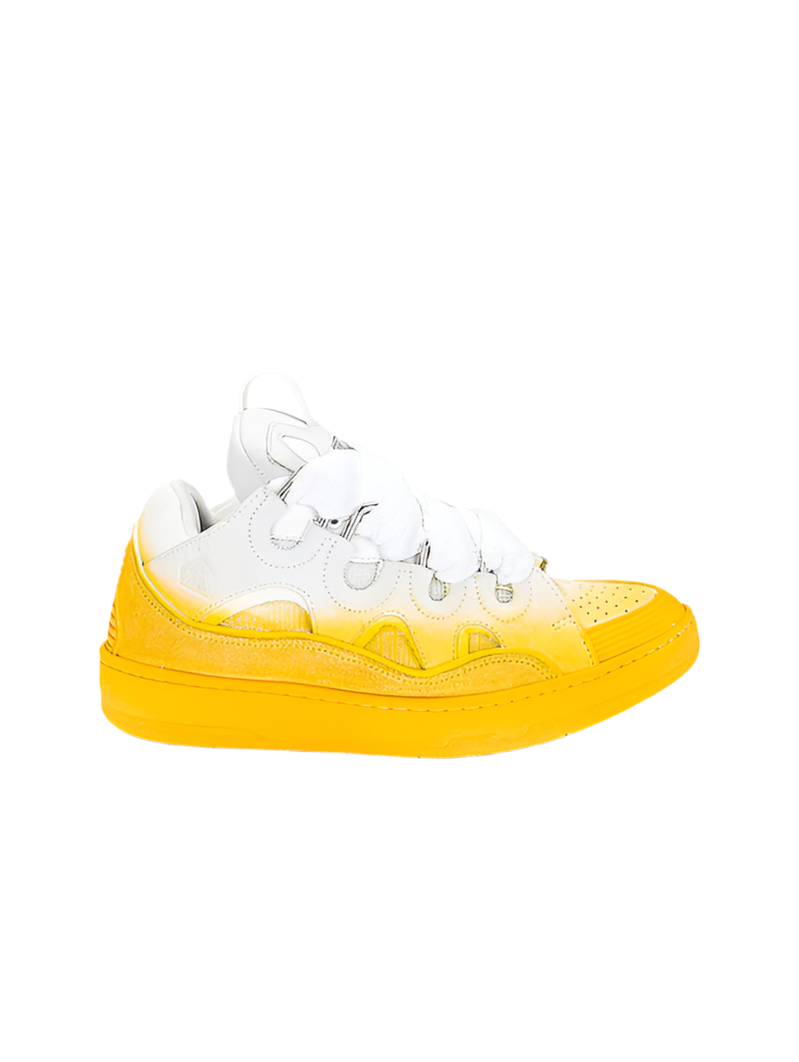 LANVIN CURB SNEAKERS - YELLOW/WHITE