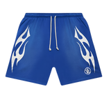 Hellstar Flame Shorts Blue/White