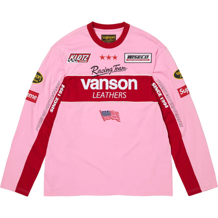 Supreme Vanson Leathers Top Pink