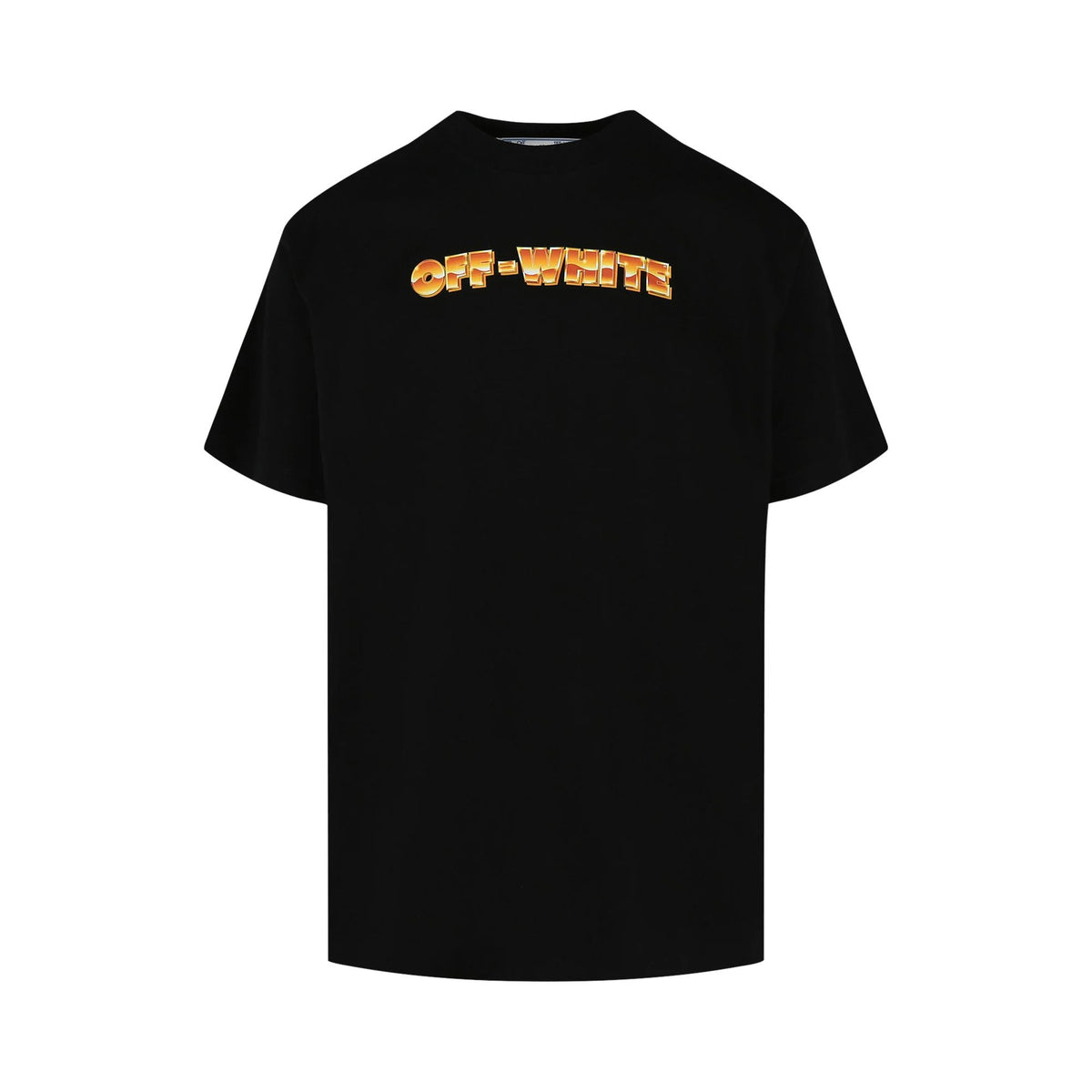Off White Gold Metal Arrow Tee Shirt Black