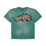 Hellstar Cracked Distressed Tee Green