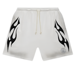 Hell Star Flame Shorts White/Black
