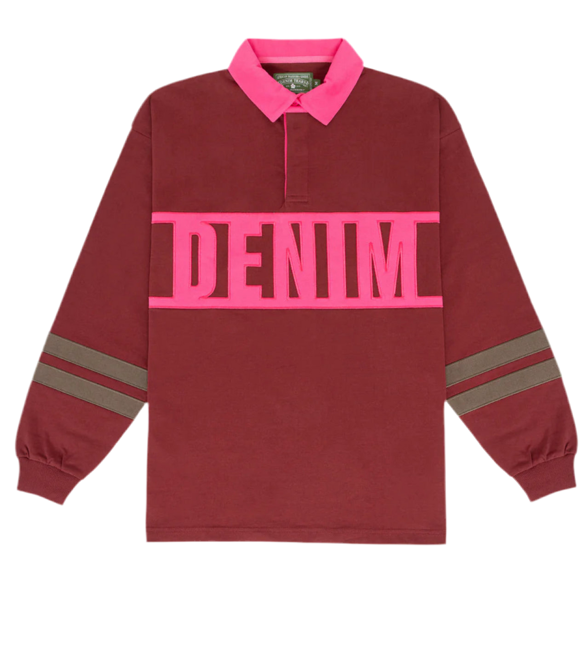 Denim Tears Down By The Tears Rugby Burgundy